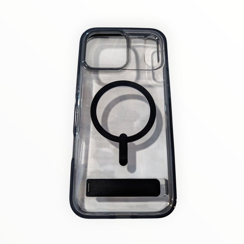Oo2-Poly ZAGG Santa Cruz Snap‎ Case w/ Kickstand iPhone 17 Pro Max - Clear/Black